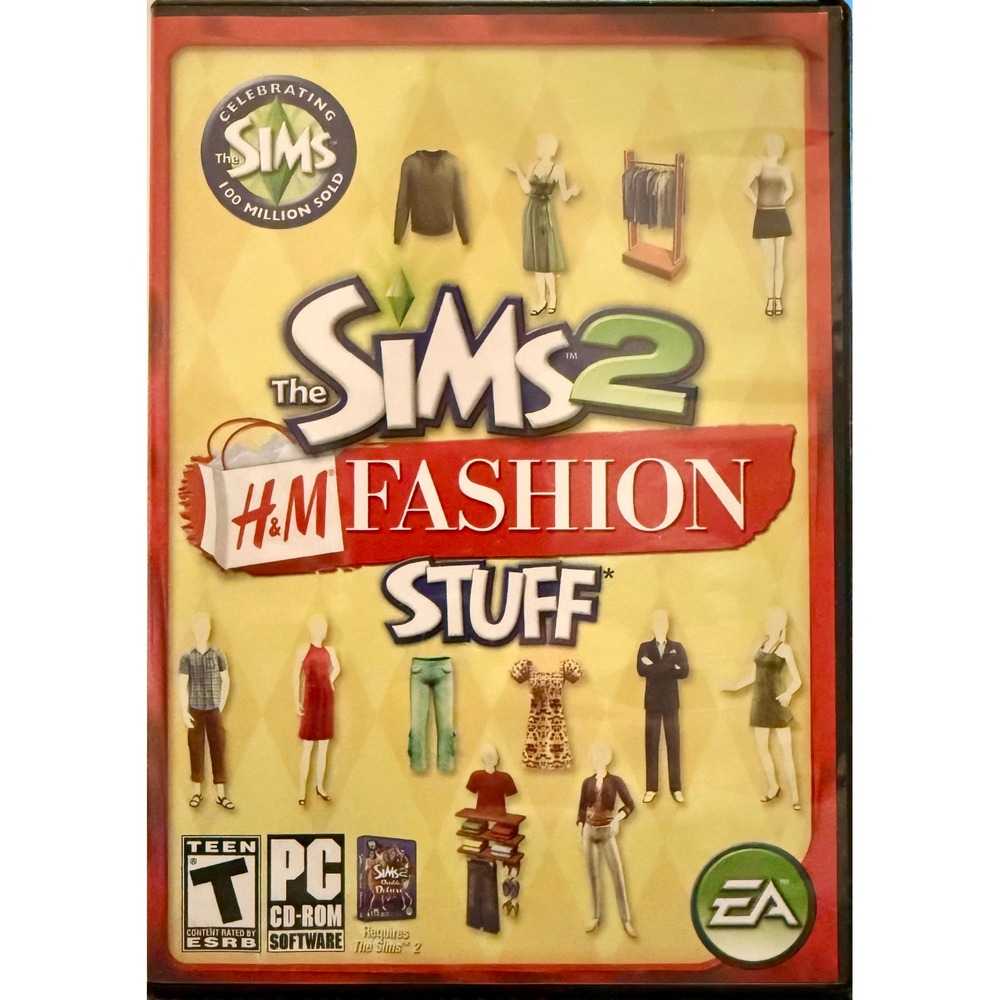 The Sims 2 H&M Fashion Stuff PC CD-ROM Windows Excellent Expansion Pack